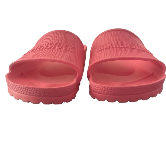 Birkenstock Pink 41 Slip On Slides Sandals Foam Rubber Comfortable - Picture 3 of 6